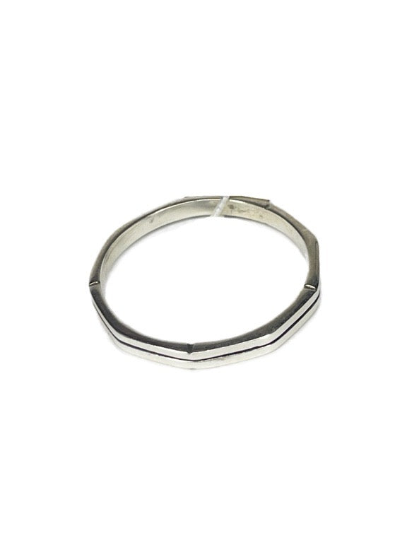 ❤Silver double band ring