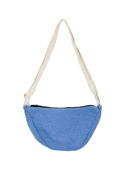 Canvas half moon bag - various