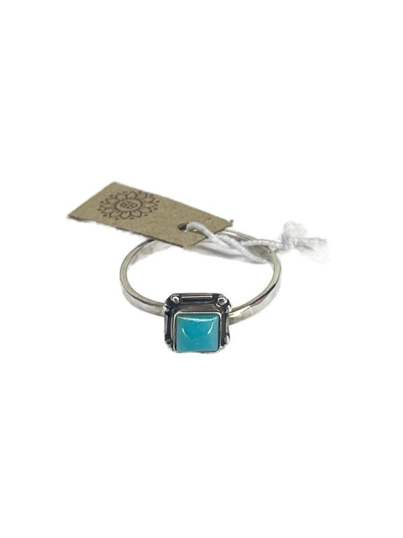 ❤5mm stone assorted silver rings