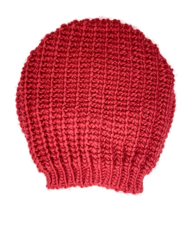 Wool Beanie - Red