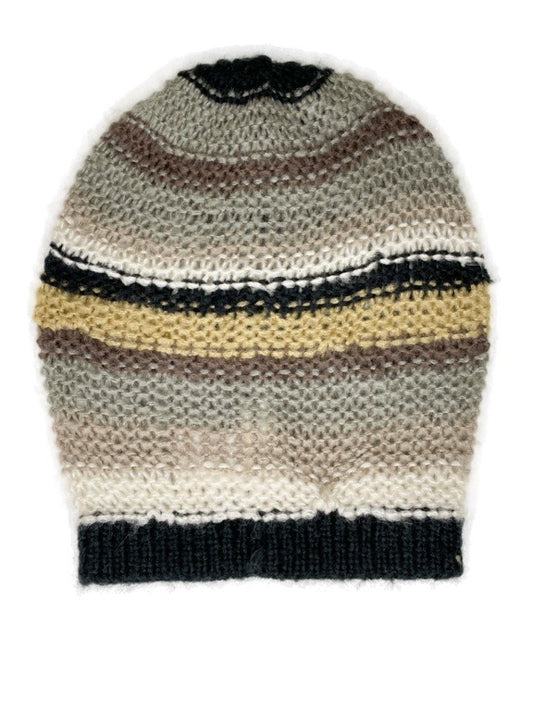 Striped floppy beanie