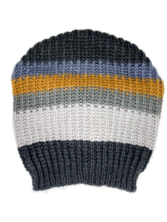 Striped floppy beanie - various colours