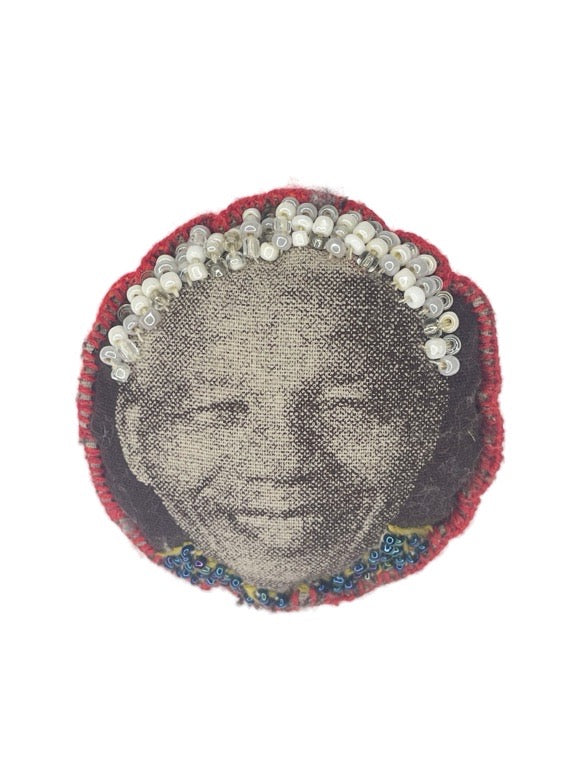 Mandela hand made brooch