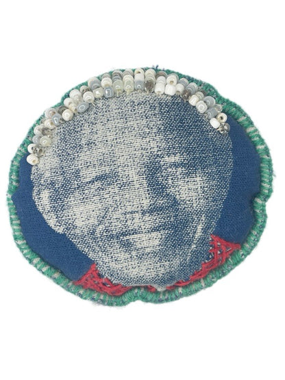 Mandela hand made brooch