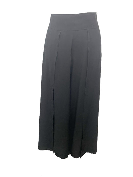 Mock fold over, side opening pant