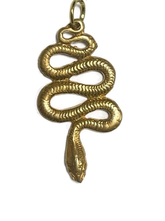 Gold Snake pendants
