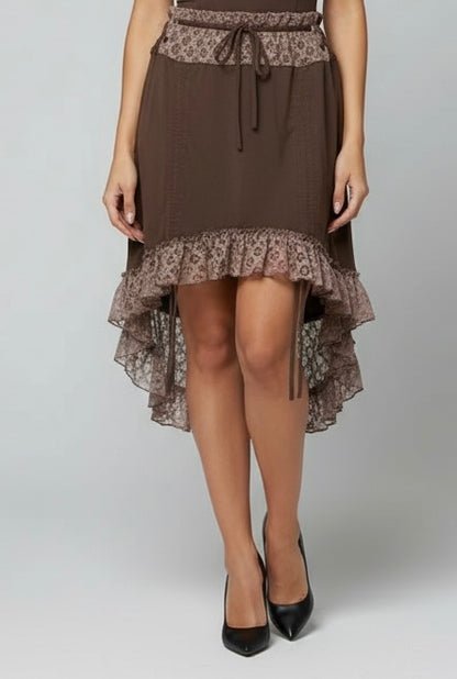 LACE TRIM SKIRT