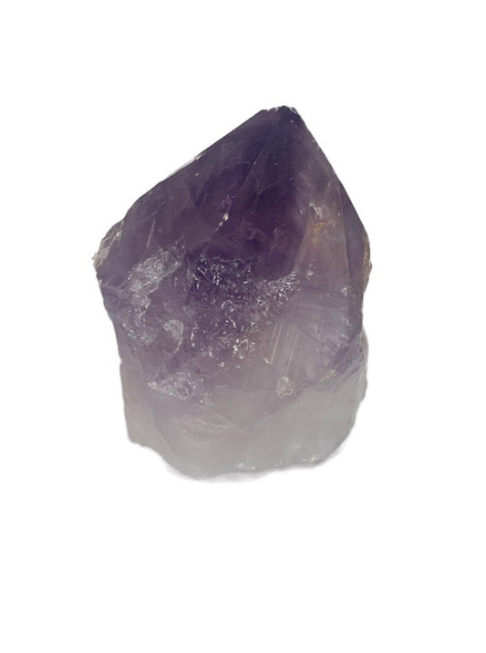 Amethyst point with cut base