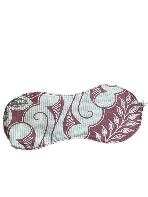 Patterned eye mask on a white background