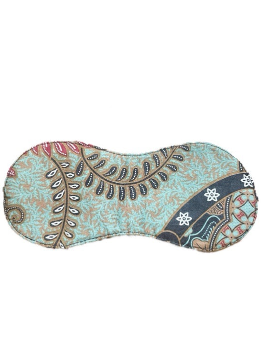 Patterned eye mask on a white background