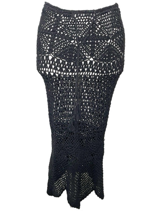 Long crochet skirt