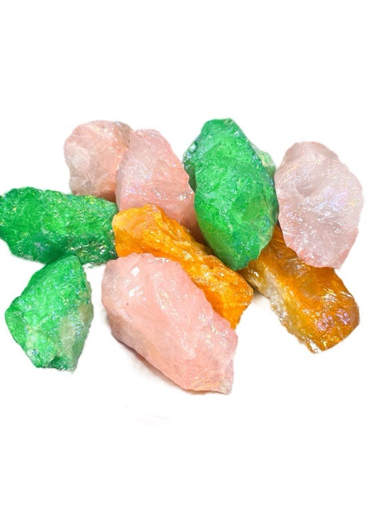 Aura quartz rough points