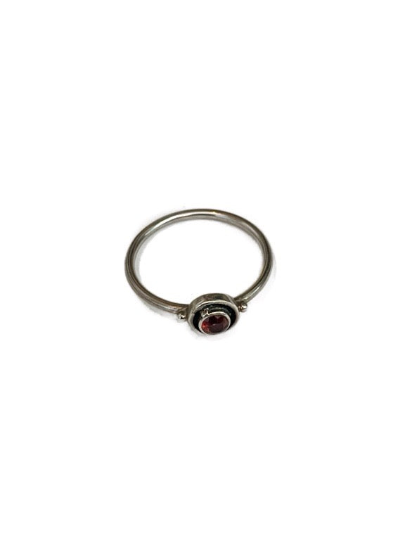 Garnet Round ring