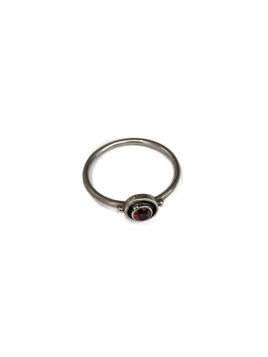 Garnet Round ring