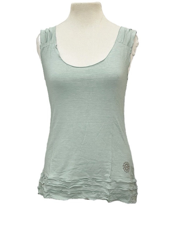 Yoga a-line pin-tuck top