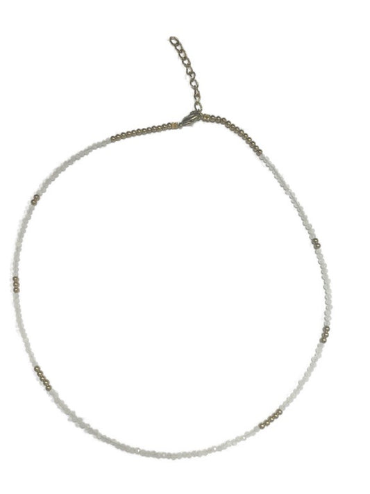 Crystal and Brass necklace