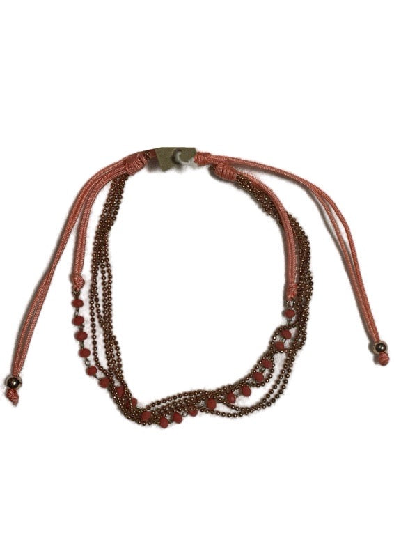 Bead and crystal ankle chain - various