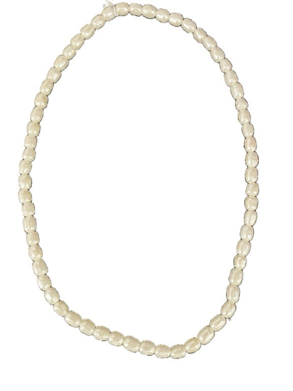 'Pearl' beaded elastic necklace