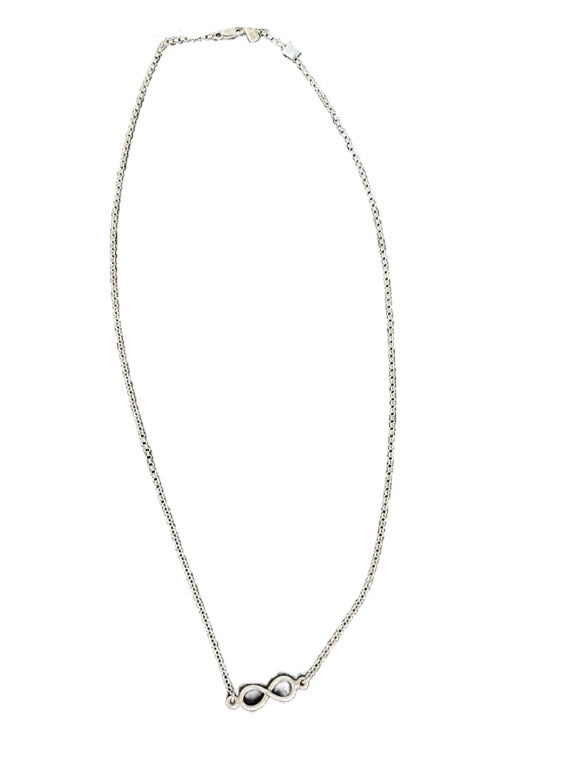 Infinity sign silver necklace