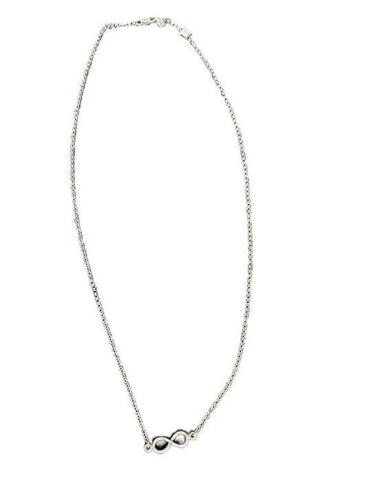Infinity sign silver necklace