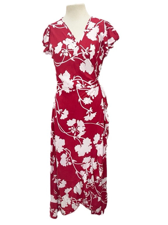 Farah Long Wrap Dress Short sleeve - various