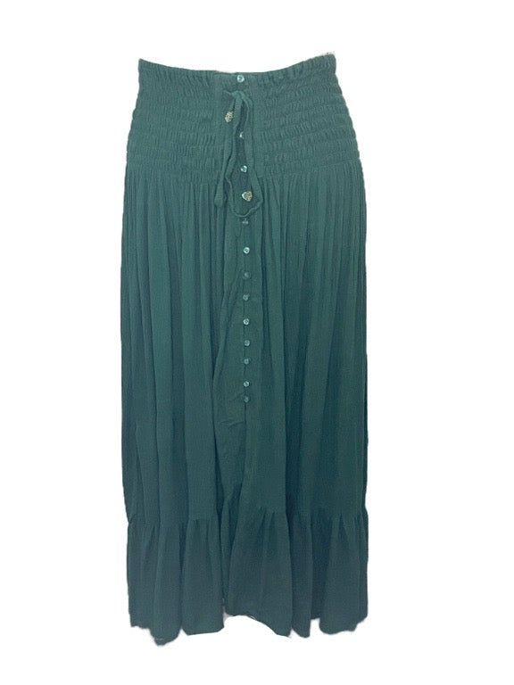 Lorena long skirt with buttons - various