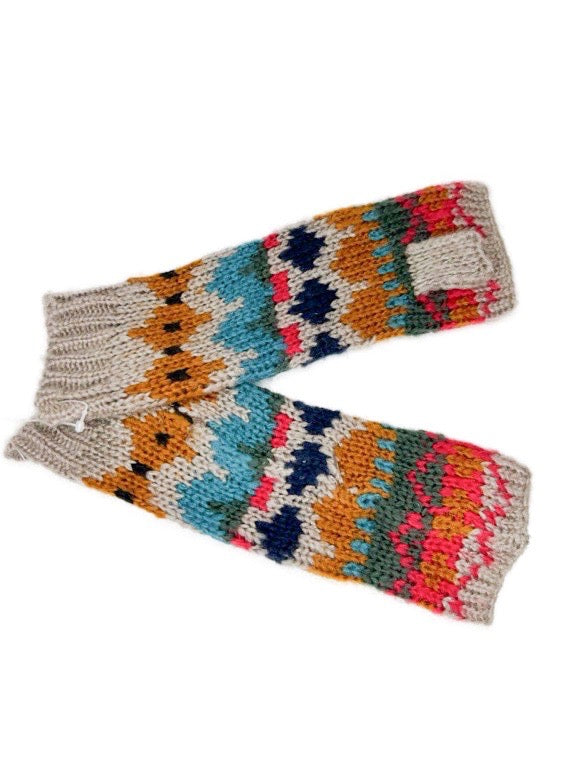 Hand warmers - Fair isle pattern