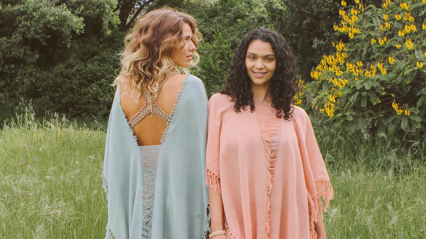 Two women in summer clothing