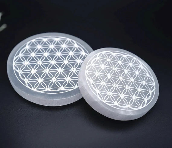 Selenite charging disks