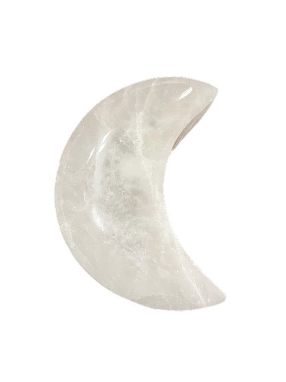 Selenite moon bowl 11cm