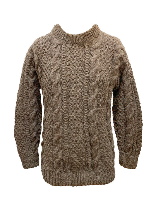 Wool jumper - Cables hand made - 25% SALE