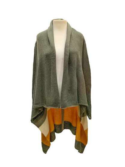 Winter cardigan - colour block -