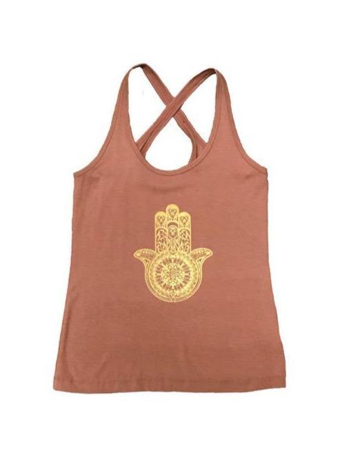 Tank top - cross over back straps