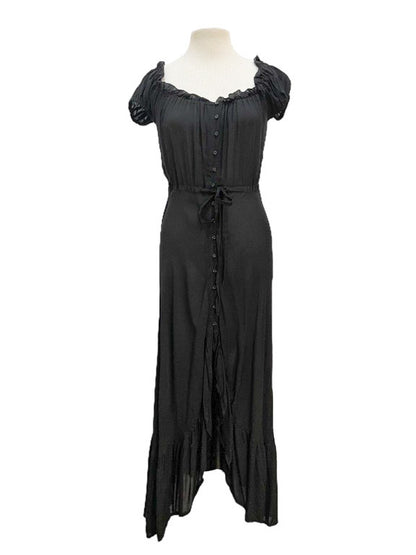 Long Lizzy dress with buttons - various