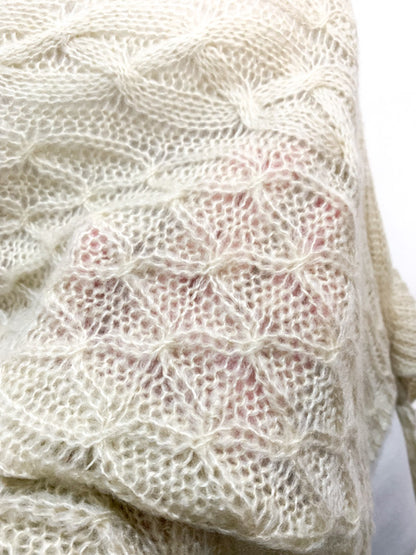Poncho - sheer knit