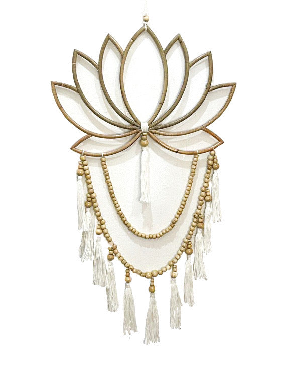 Lotus bamboo wallhanging 70cm