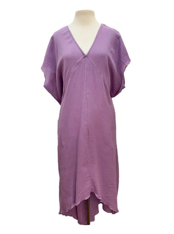 Long organic cotton kaftan - various colours