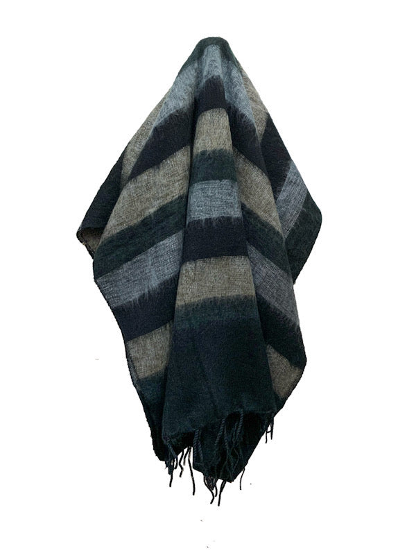 Soft touch woven shawl - medium - various
