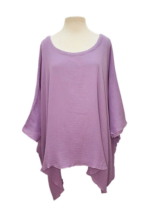 ❤Sandy organic cotton poncho top