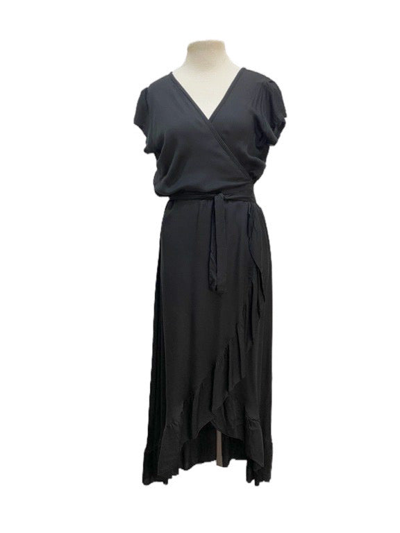 Farah Long Wrap Dress Short sleeve - various