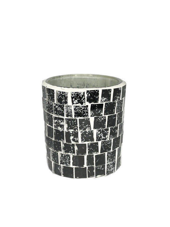 Glass mosaic candle holder - various