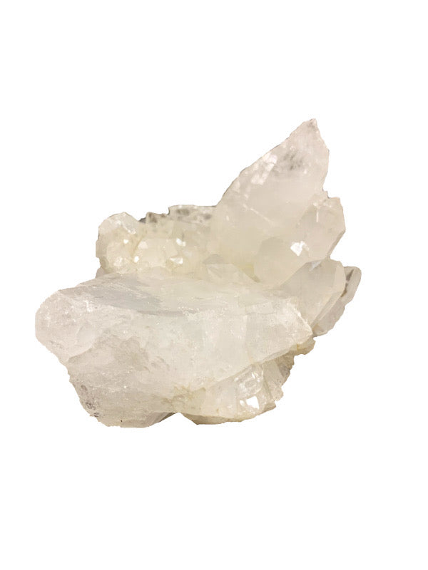 Large Clear Quartz Cluster: Crystal Clarity and Elegance