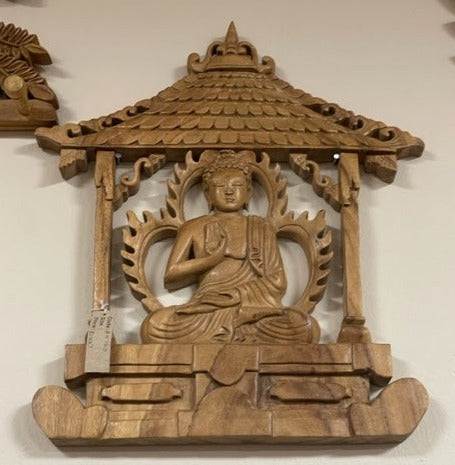 Buddha house wooden hand craved