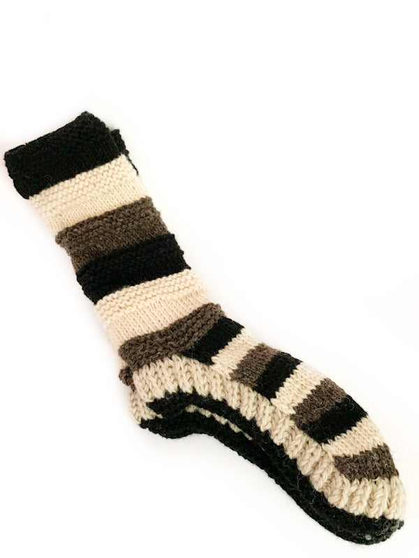 Wool socks long - Handmade various