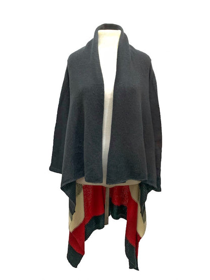 Winter cardigan - colour block -