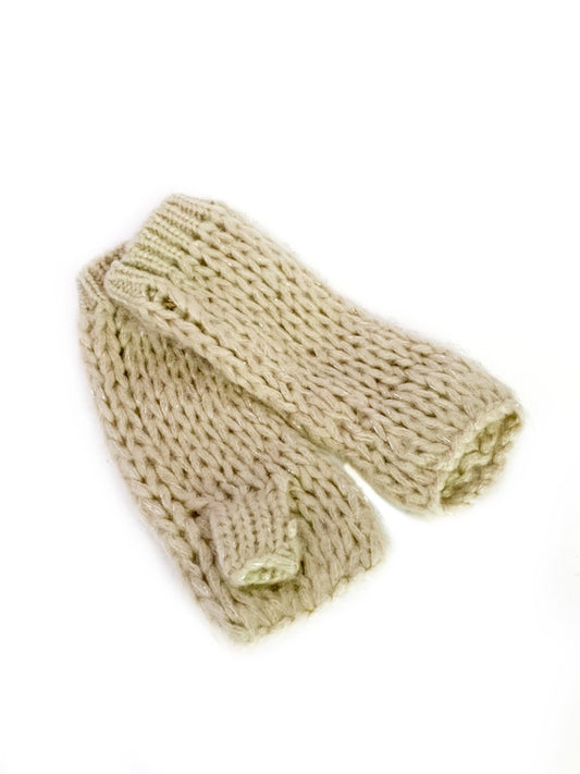 Hand warmers - mohair with lurex