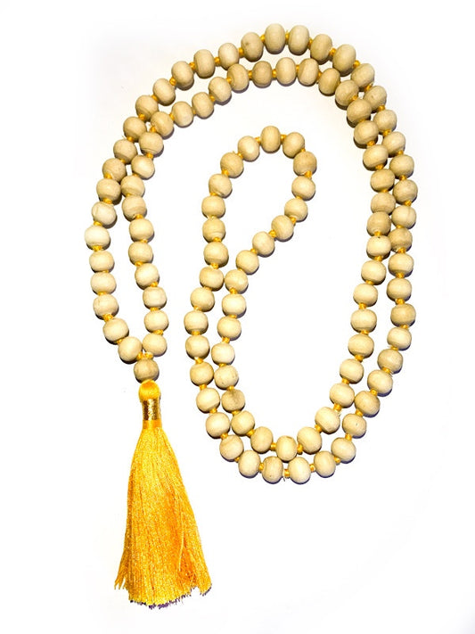 Tulsi wood knotted mala