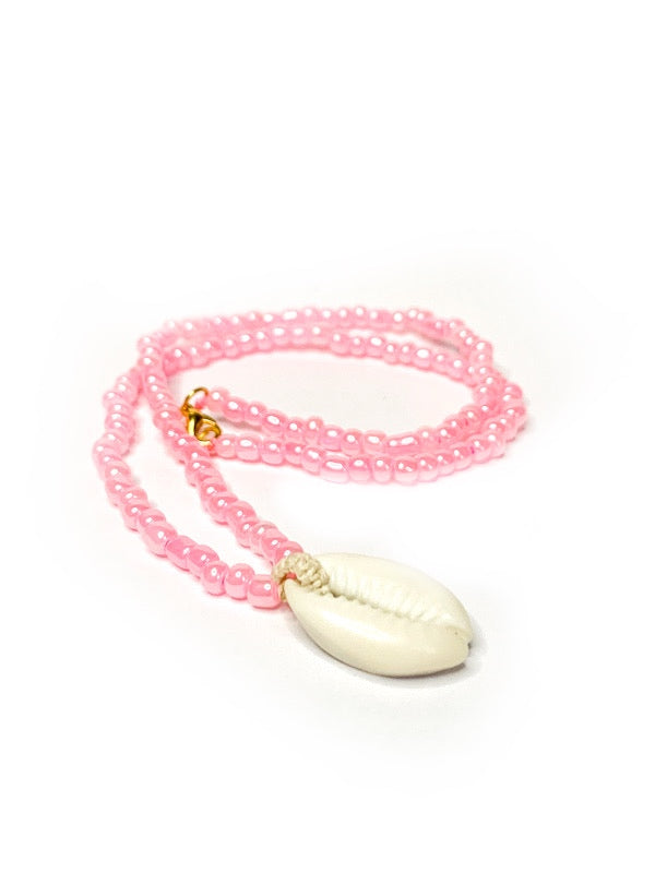 Cowry shell necklace - various colours