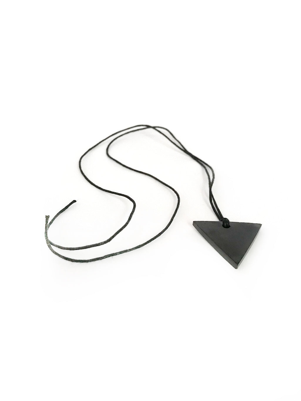 Shungite triangle necklace - feminine/yin